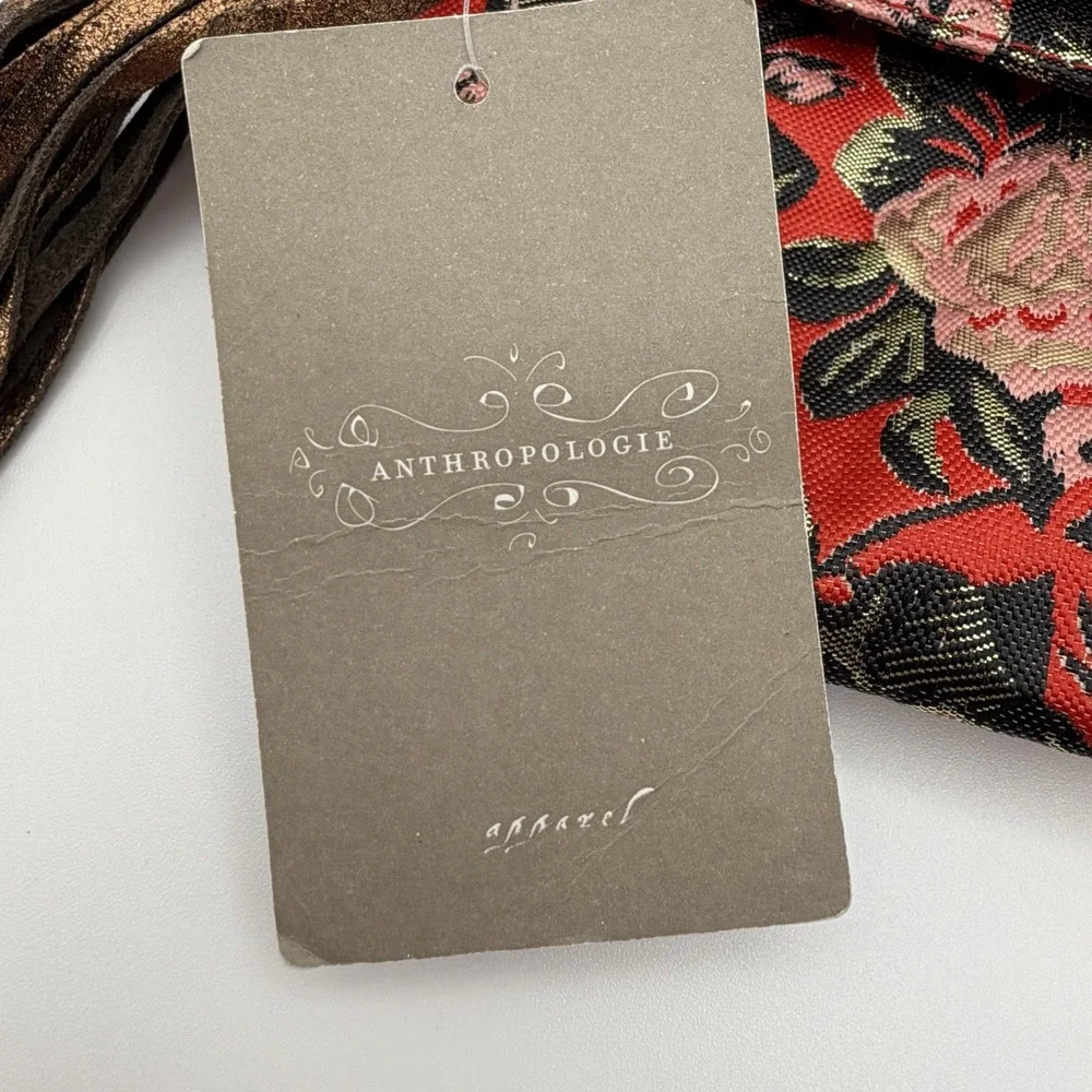 Anthropologie Mlyn‎ Floral Jacquard Fold-Over Clutch NWT